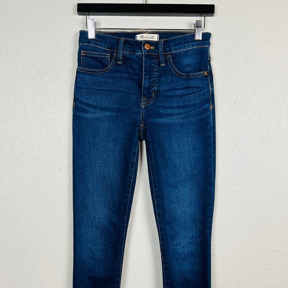 Madewell Roadtripper Jeans Slim Cut Dark Wash Blue - 24 - Picture 2 of 5